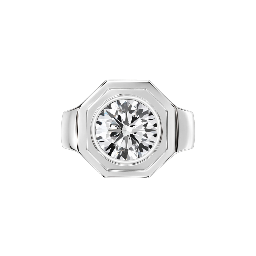 Aspen Chunky Bezel Pinky Ring