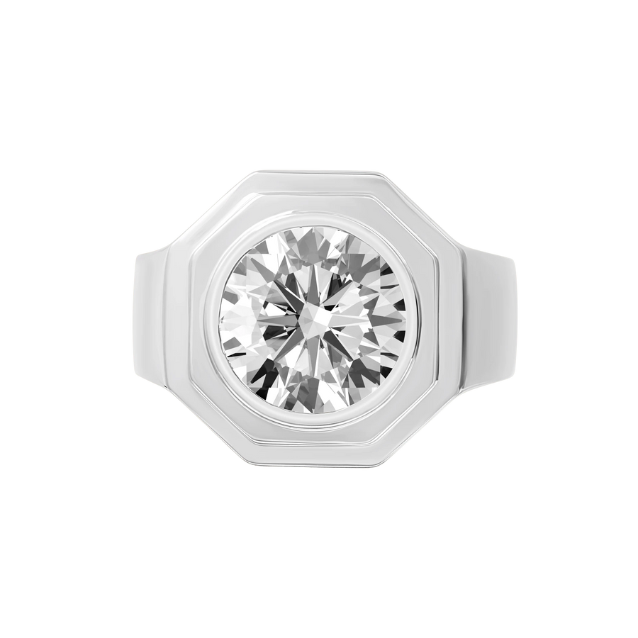 Aspen Chunky Bezel Pinky Ring