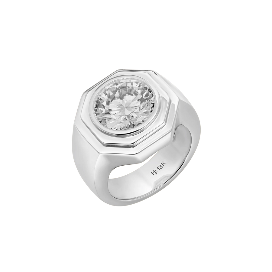 Aspen Chunky Bezel Pinky Ring