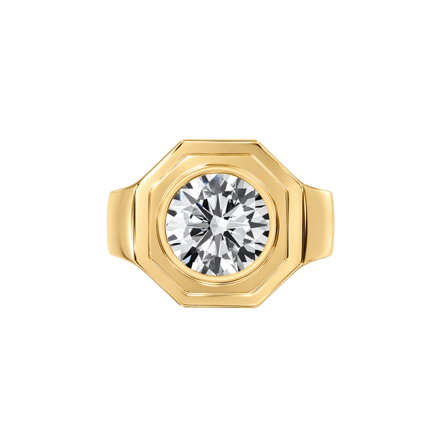 Aspen Chunky Bezel Pinky Ring
