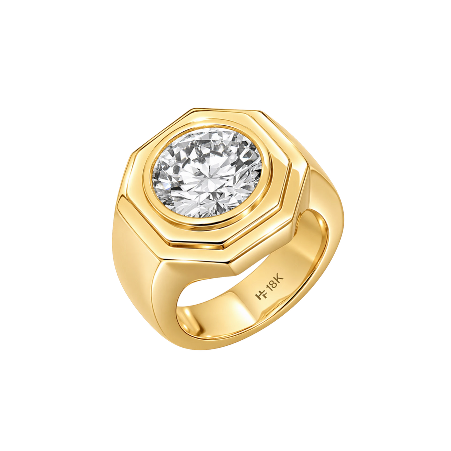 Aspen Chunky Bezel Pinky Ring
