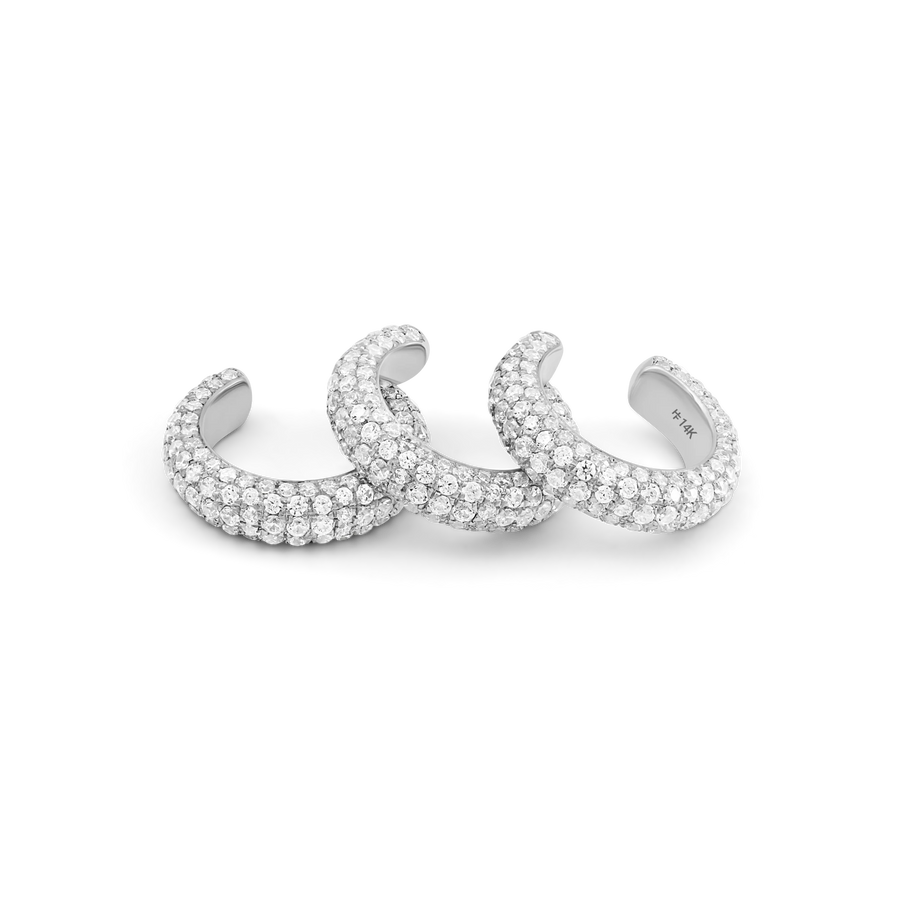 Capri Diamond Pavé Ear Cuff Set