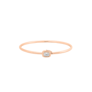 Geneva Emerald Cut Diamond Bangle