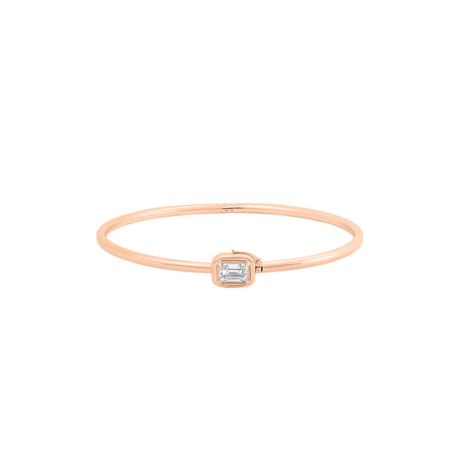 Geneva Emerald Cut Diamond Bangle