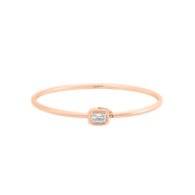 Geneva Emerald Cut Diamond Bangle