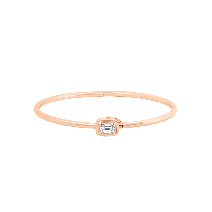 Geneva Emerald Cut Diamond Bangle