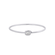 Geneva Emerald Cut Diamond Bangle