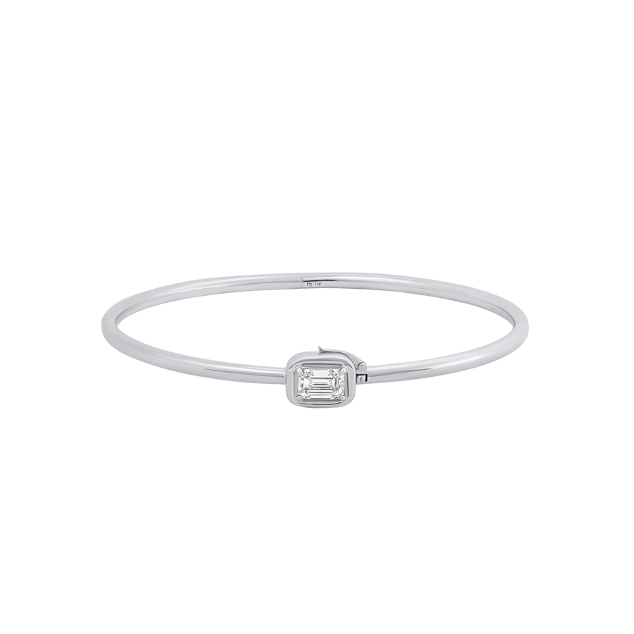Geneva Emerald Cut Diamond Bangle