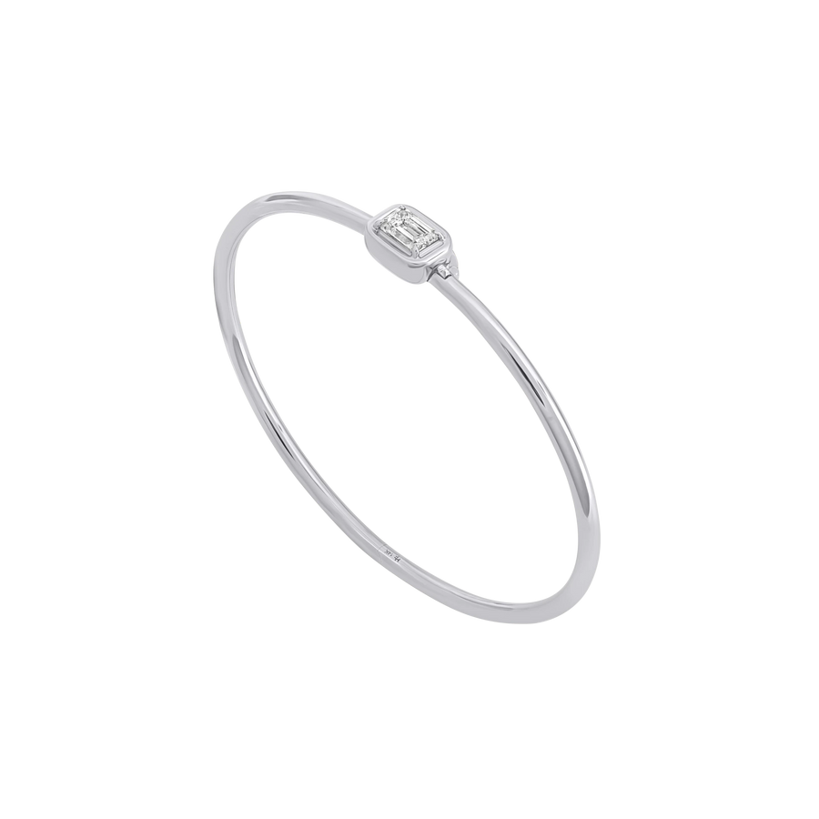 Geneva Emerald Cut Diamond Bangle