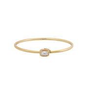 Geneva Emerald Cut Diamond Bangle
