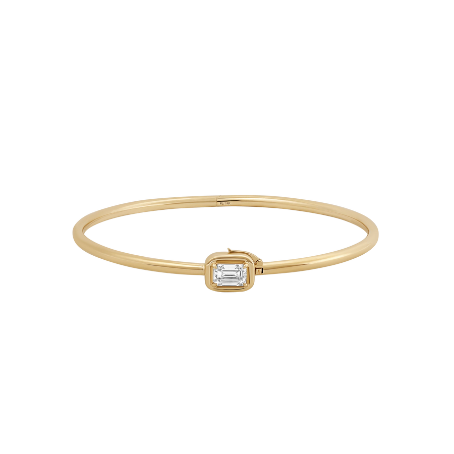 Geneva Emerald Cut Diamond Bangle