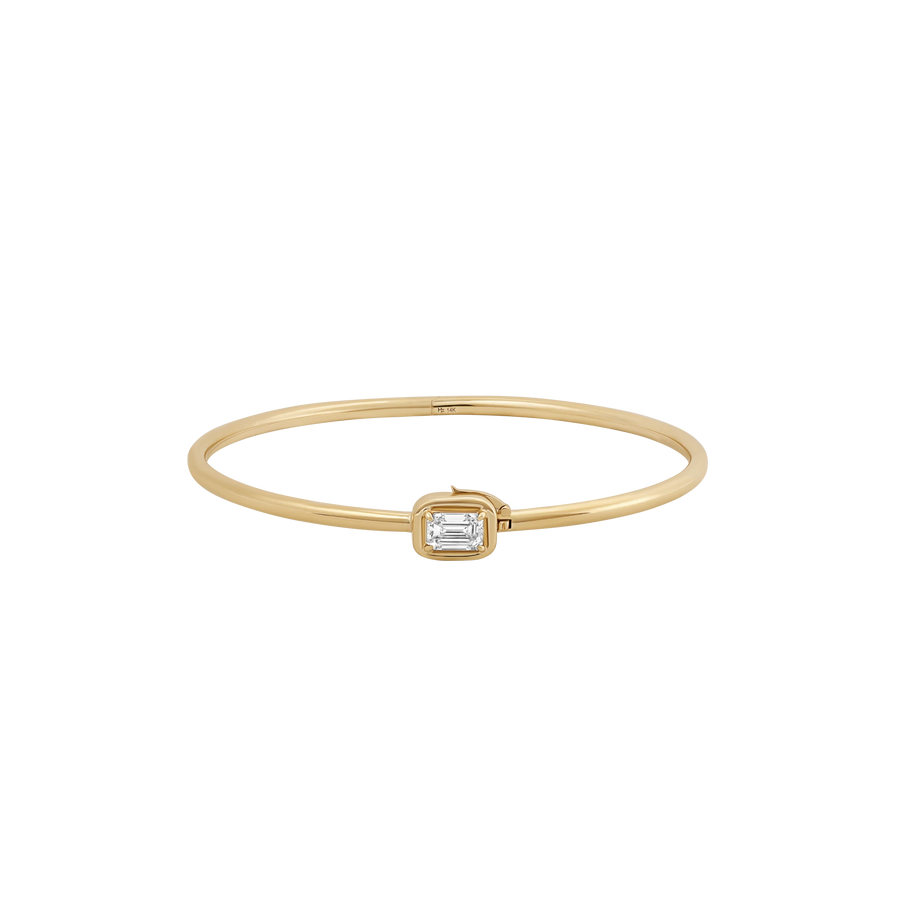 Geneva Emerald Cut Diamond Bangle