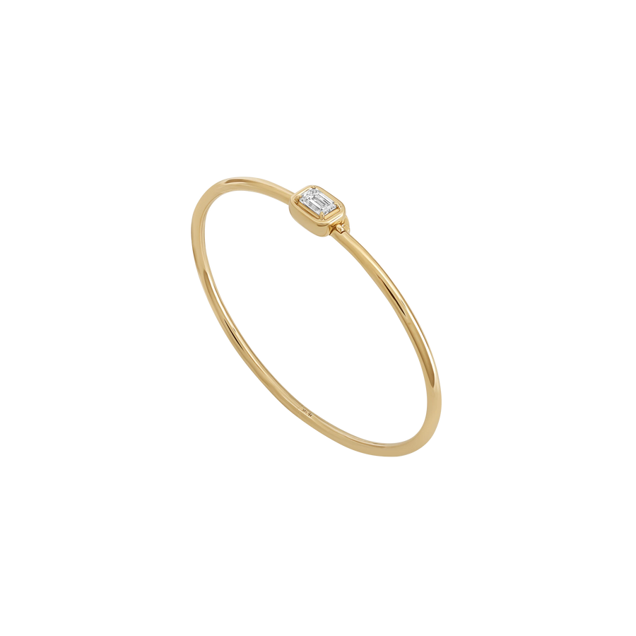 Geneva Emerald Cut Diamond Bangle