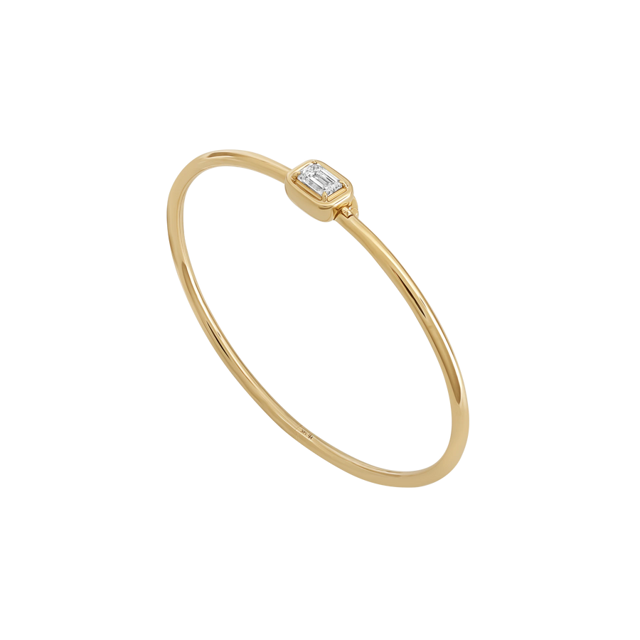 Geneva Emerald Cut Diamond Bangle