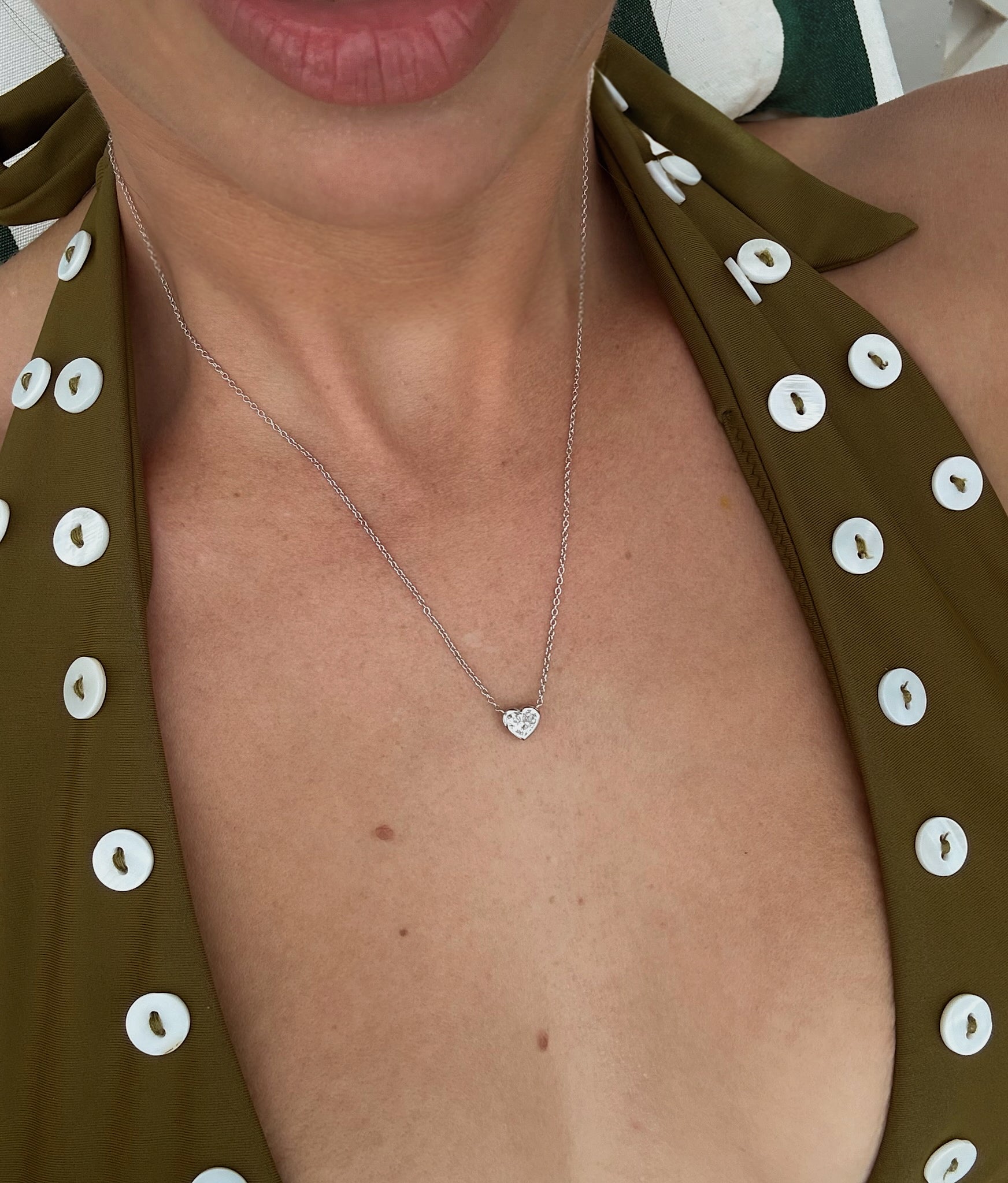 Verona Diamond Heart Necklace