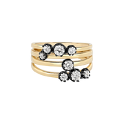 Kenya Diamond Rhodium Plated Ring