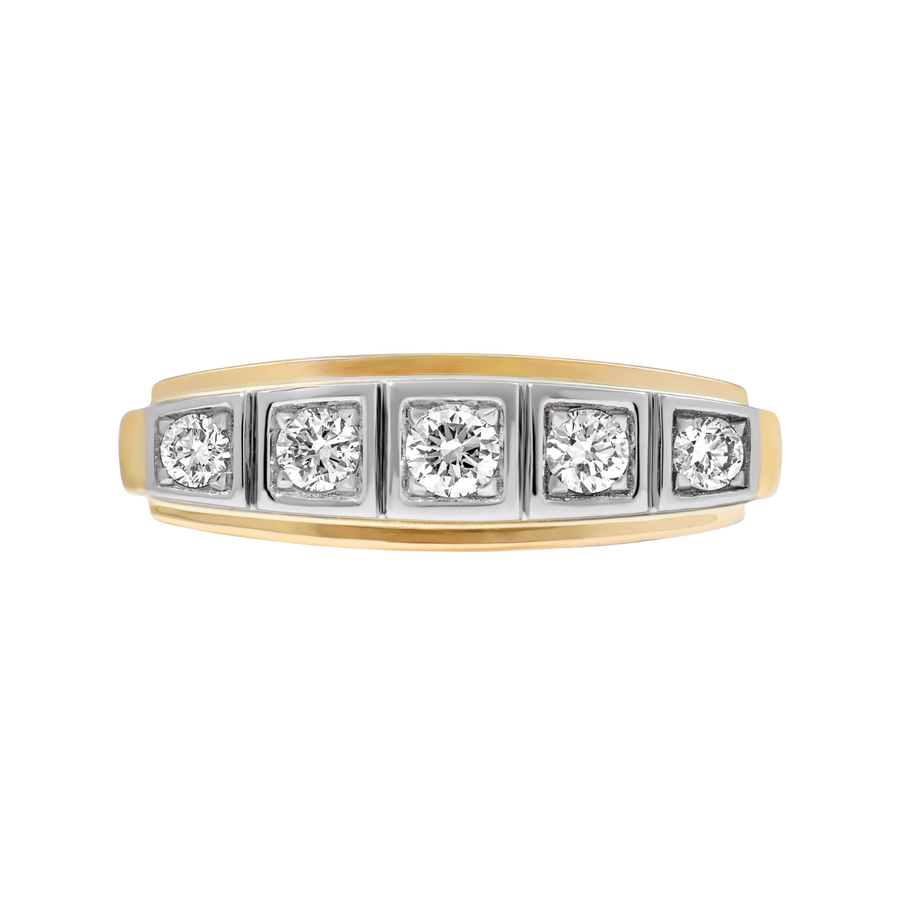 Marbella Five Stone Bezel Ring