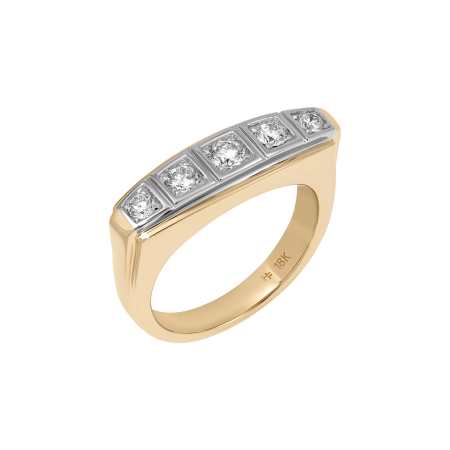 Marbella Five Stone Bezel Ring