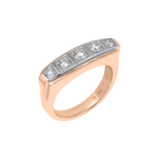 Marbella Five Stone Bezel Ring