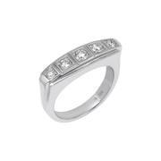 Marbella Five Stone Bezel Ring