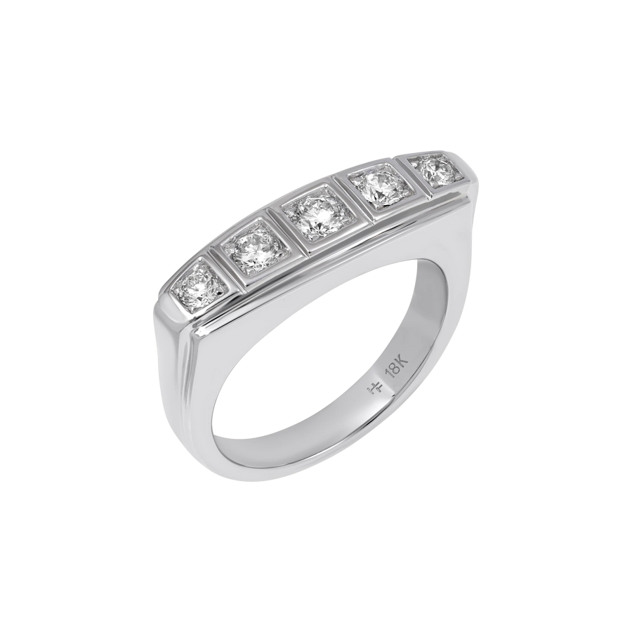 Marbella Five Stone Bezel Ring