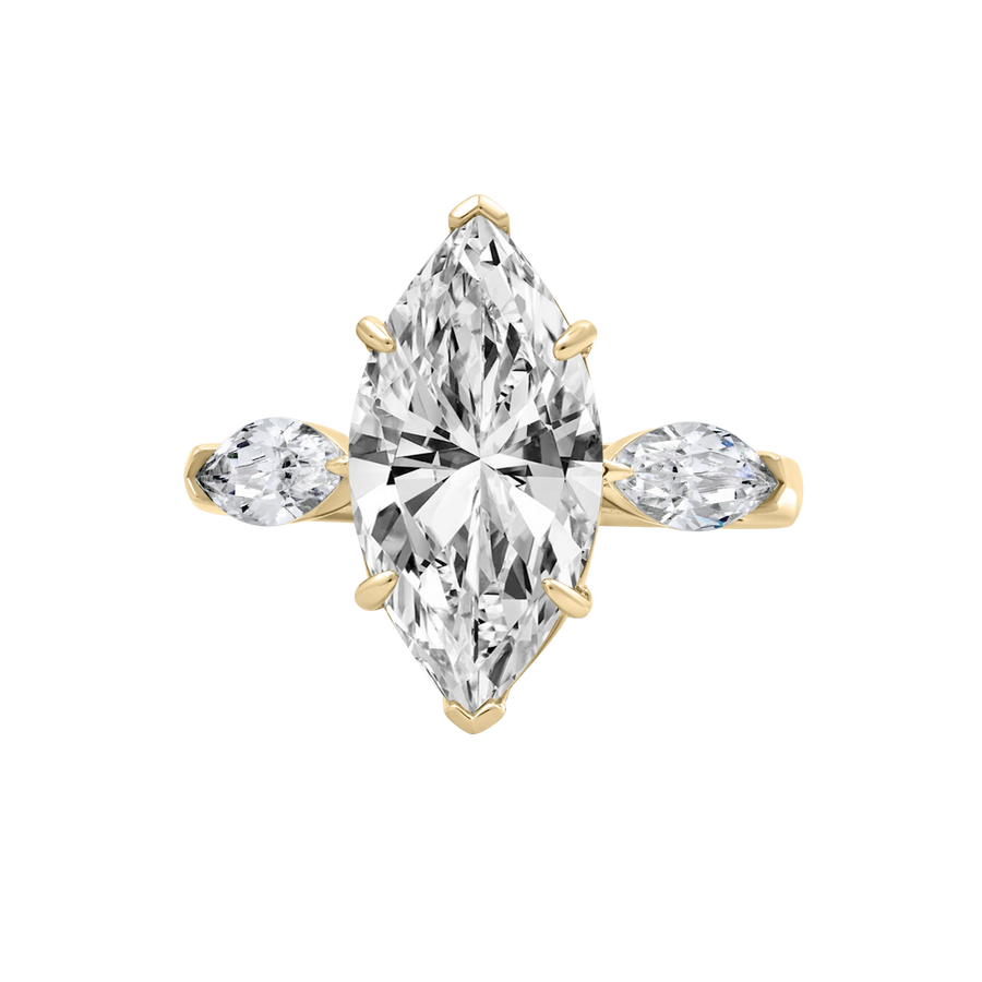 Formentera Marquise-Cut Three Stone Ring