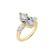 Formentera Marquise-Cut Three Stone Ring