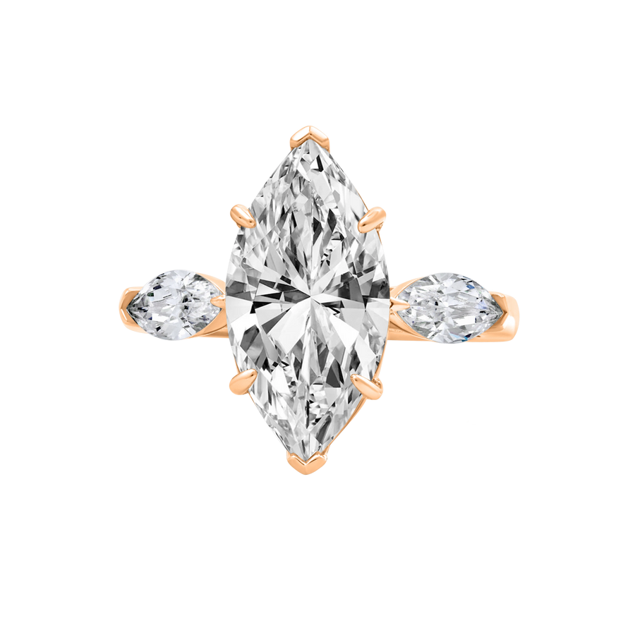 Formentera Marquise-Cut Three Stone Ring
