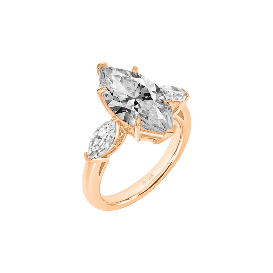 Formentera Marquise-Cut Three Stone Ring