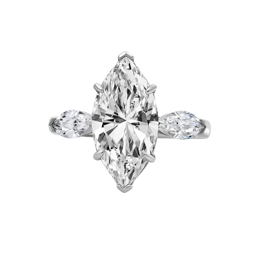 Formentera Marquise-Cut Three Stone Ring