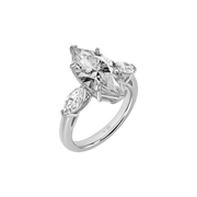 Formentera Marquise-Cut Three Stone Ring