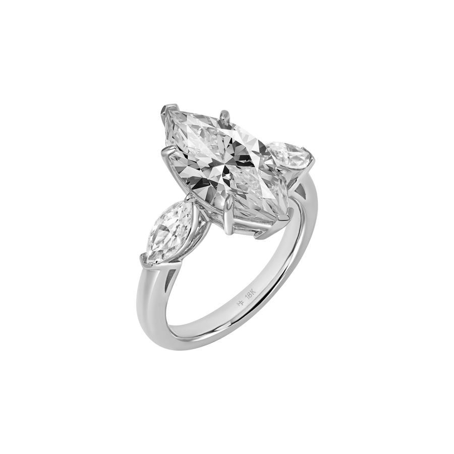 Formentera Marquise-Cut Three Stone Ring
