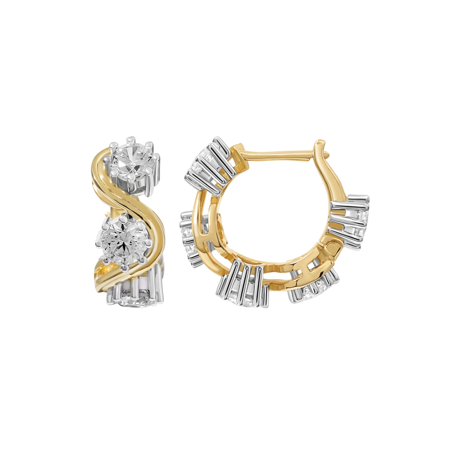 Saint Tropez Diamond Hoops