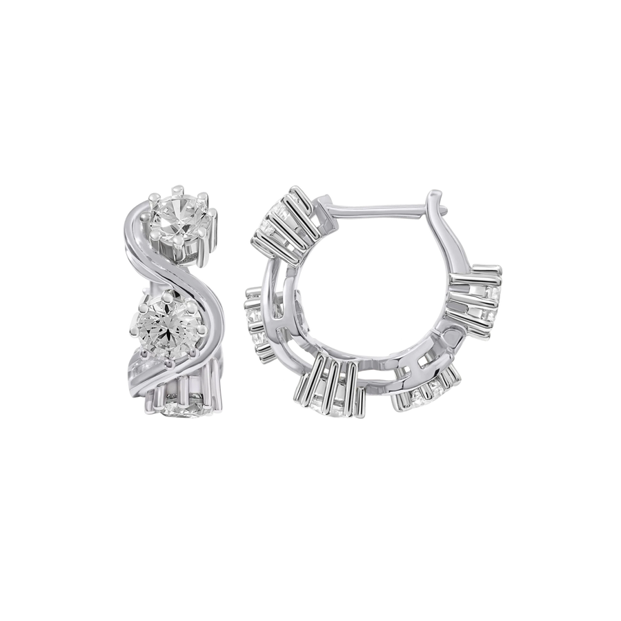Saint Tropez Diamond Hoops