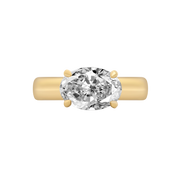 Amalfi East-West Oval Diamond Ring