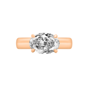 Amalfi East-West Oval Diamond Ring