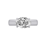 Amalfi East-West Oval Diamond Ring