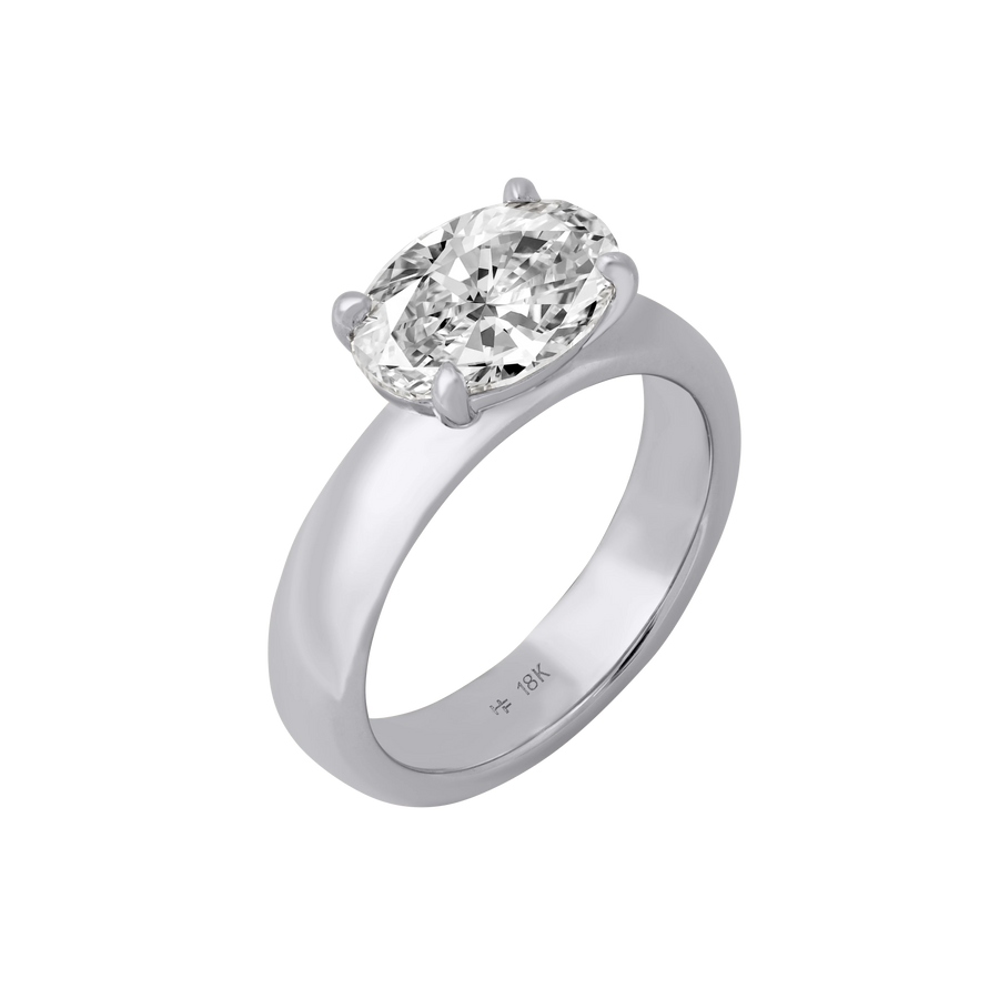 Amalfi East-West Oval Diamond Ring