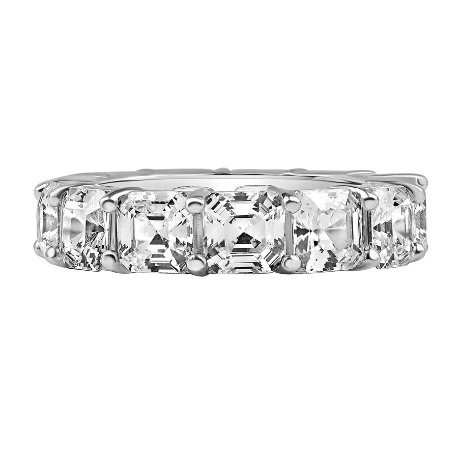 Istanbul Asscher Diamond Ring white gold