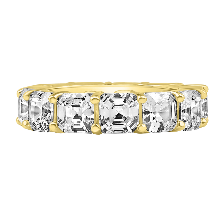 Istanbul Asscher Diamond Ring yellow gold