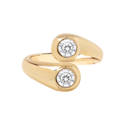 Duplex Diamond Ring yellow gold