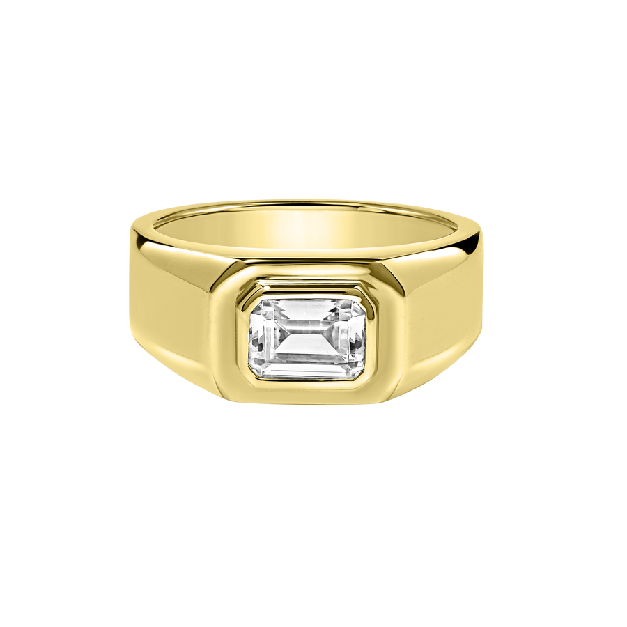 Hong Kong Solitaire Ring yellow gold