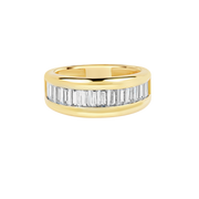 Seoul Diamond Baguette Ring yellow gold