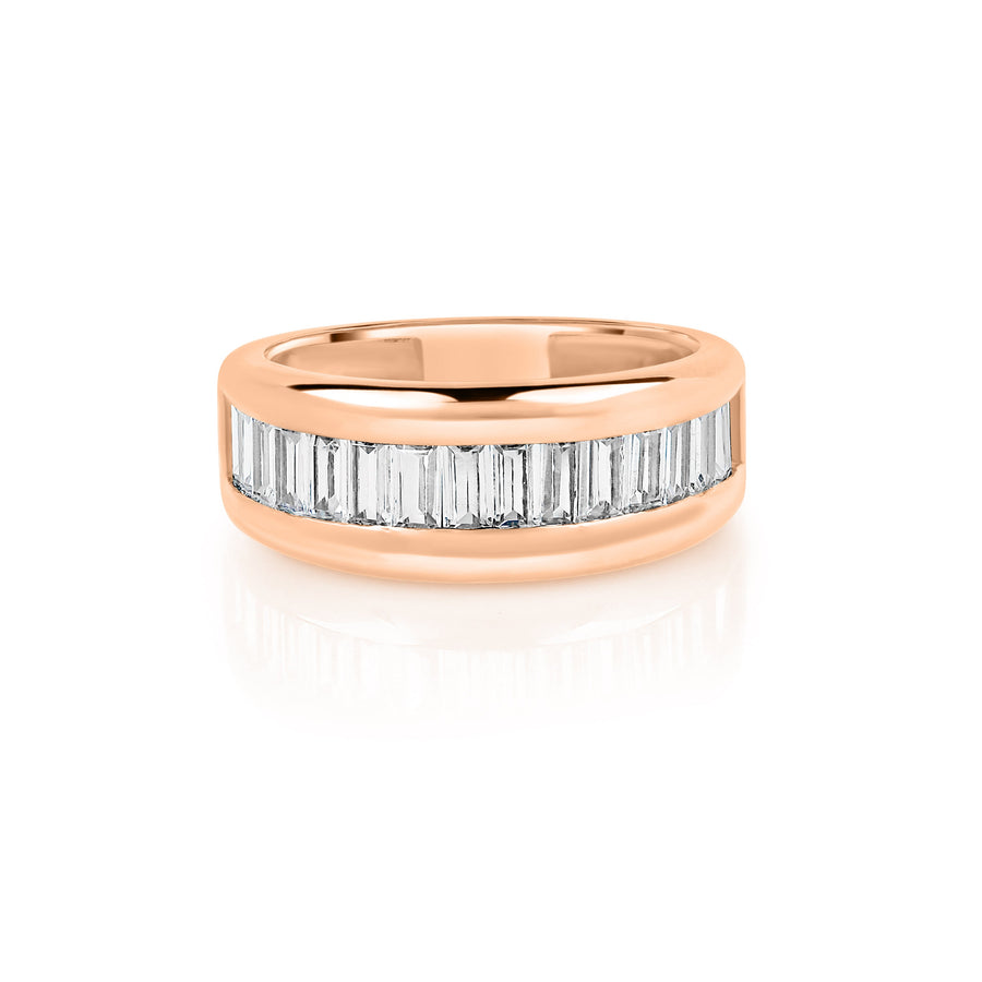 Seoul Diamond Baguette Ring rose gold