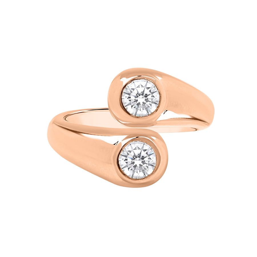 Duplex Diamond Ring rose gold